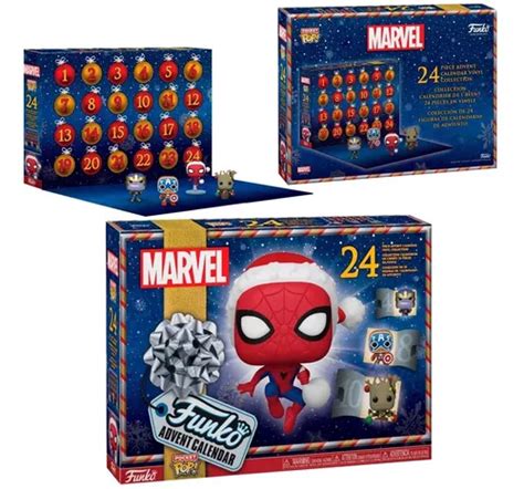 Calend Rio Marvel Funko Pop Pocket Calendar Advent Pe As