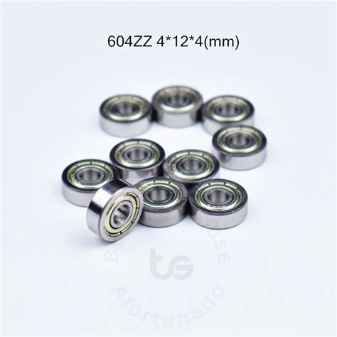 604 604ZZ4*12*4(mm) 10pieces bearing free shipping ABEC 5 bearings ...