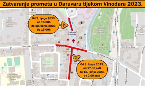 Zbog Vinodara Neke E Ulice Ve Od Sutra Biti Zatvorene Za Promet Evo