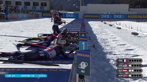 Biathlon CM Le résumé du relais mixte simple à Antholz Anterselva