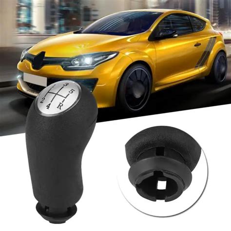 Car 5 Speed Gear Stick Shift Knob Head For Renault Clio III 2005 2009