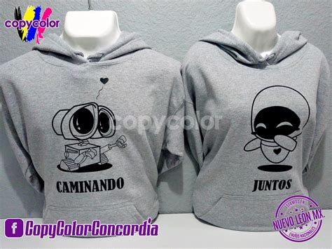 Playeras Personalizadas Pareja Wall E Eva