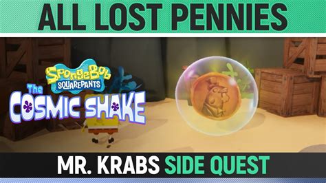 Spongebob The Cosmic Shake All Lost Pennies 🏆 Mr Krabs Side Quest