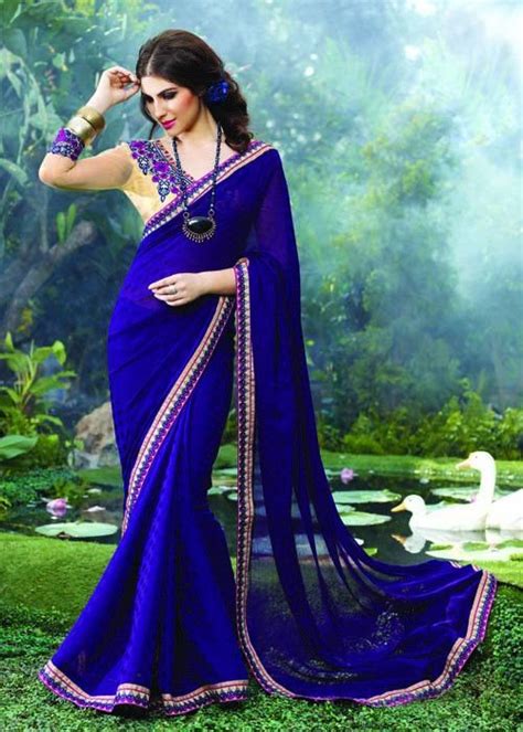 Astonishing Dark Purple Wedding Saree By Sahiba Saree Designs Chiffon Saree Indian Outfits