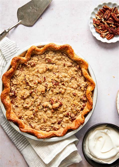 Streusel Pumpkin Pie With Pecan Crumble Topping Baked Ambrosia