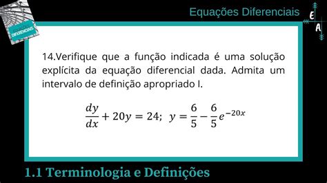 11 14 Introdução Às Equações Diferenciais Terminologia E