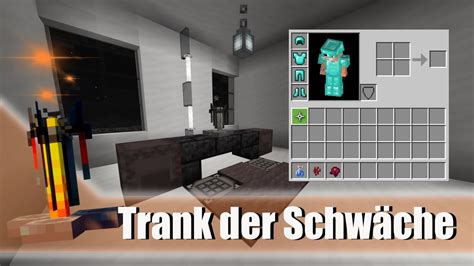 Minecraft Trank Der Schw Che Brauen So Geht S Youtube