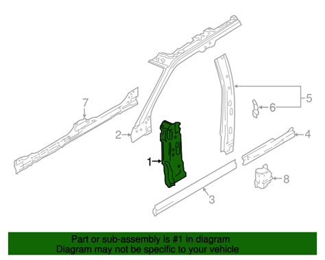 2015 2020 Ford Hinge Pillar Reinforced FL3Z 1602543 A OEM Parts Online