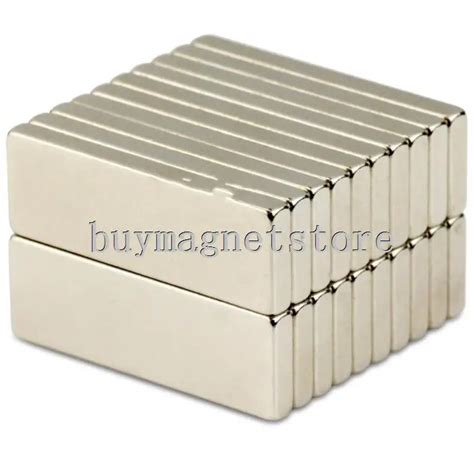 20pcs N52 Bulk Super Strong Strip Block Bar Long Magnets Rare Earth