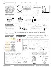 Understanding Kinematic Equations in Linear Motion | Course Hero