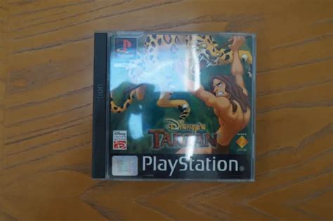 DISNEY S TARZAN PS1 Sony Playstation 1 PAL Black Label Book Case