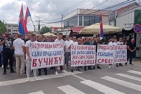 Srbi južno od Ibra na protestu u Gračanici