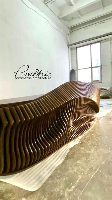 Parametric Wooden Reception Unique Chairs Design Parametric Design