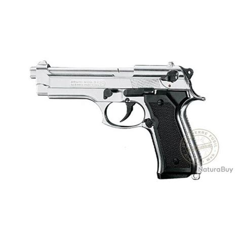 Pistolet Alarme Bruni Mod Cal Mm Nickel Pistolets D Alarme