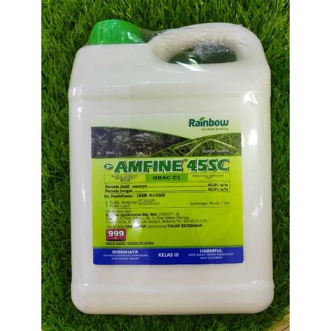 Amfine 45sc 4L Rainbow Ametryn 45 Racun Rumput Nanas Shopee