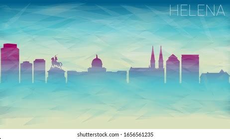 Helena Montana Skyline City Vector Silhouette Stock Vector (Royalty ...