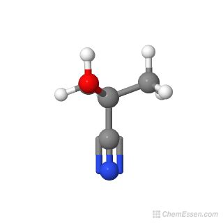 ACETONE CYANOHYDRIN Structure - C4H7NO - Over 100 million chemical ...