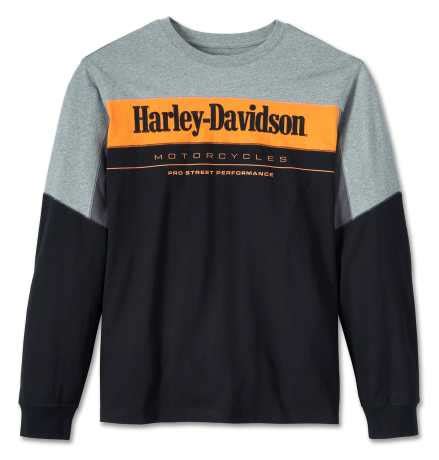 Vm Harley Davidson Jersey Pro Racing Colorblock Grey Heather At