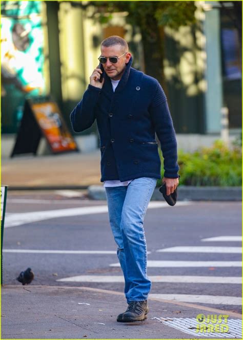 Photo Bradley Cooper Shows Off New Buzz Cut Morning Stroll Photo