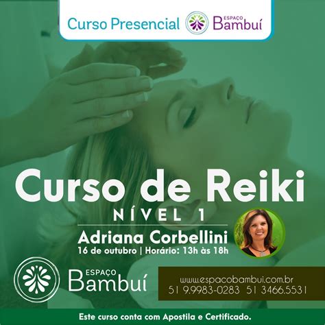 Curso de Reiki Nível I 16 10 20 Espaço Bambuí