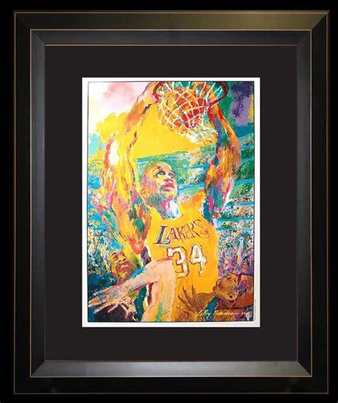 Sold Price Leroy Neiman Hand Signed Lithograph Basketball Lakers Shaq