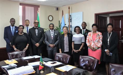 St Kitts And Nevis Cabinet Of Ministers Led By PM Terrance Drew Meets