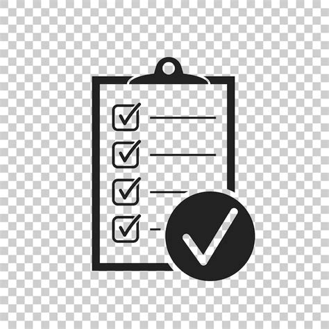 Premium Vector Checklist Vector Icon Survey Vector Illustration In