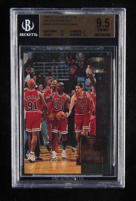 Michael Jordan Dennis Rodman Stadium Club Golden Moments Gm