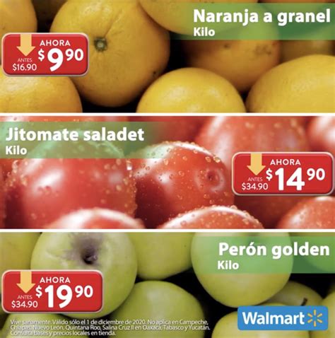 Ofertas Martes De Frescura Walmart 1 De Diciembre 2020