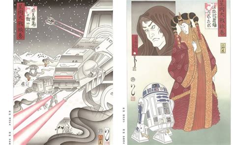 Star Wars Painting Uses Edo Period Traditional Technique Grape Japan