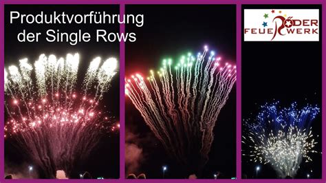 Röder Feuerwerk Produktvorführung 2023 Single Rows Position 35 bis