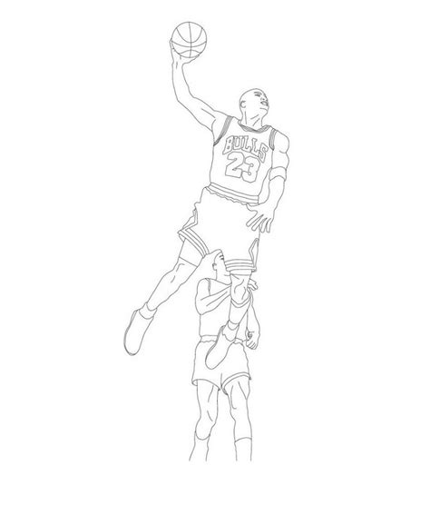 Michael Jordan Jersey Coloring Pages Coloring Pages