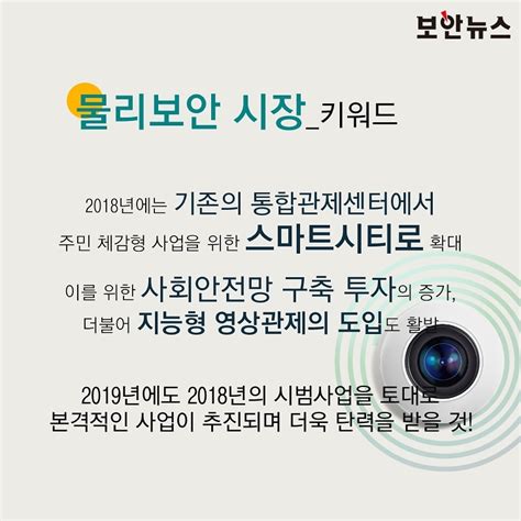 카드뉴스 2019년 국내외 보안시장 한 번에 정리