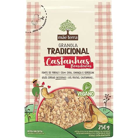 Granola Mãe Terra Tradicional Castanhas Brasileiras 250g Shopee Brasil