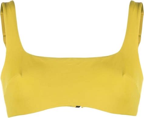 FORM AND FOLD Square Neck Bikini Top ShopStyle Two Piece Swimsuits