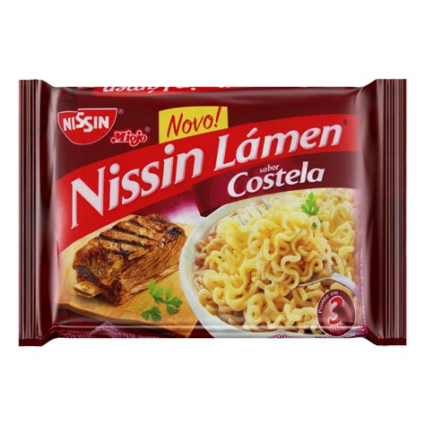 MACARRÃO INSTANTÂNEO LÁMEN COSTELA NISSIN MIOJO PACOTE 85G GTIN EAN