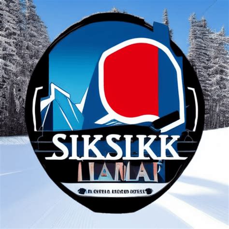 Ski Resort Logo Graphic · Creative Fabrica