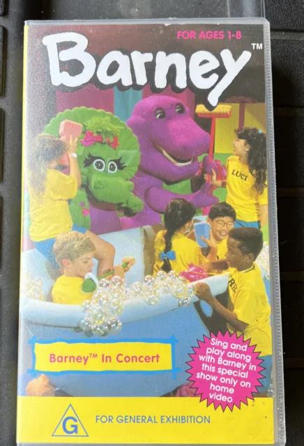 Barney In Concert Vhs Tapes Vintage 80s Rated Vhs Village Roadshow Rated G Eur 602 Picclick De