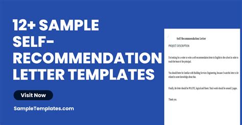 Free Self Recommendation Letter Samples In Pdf Ms Word