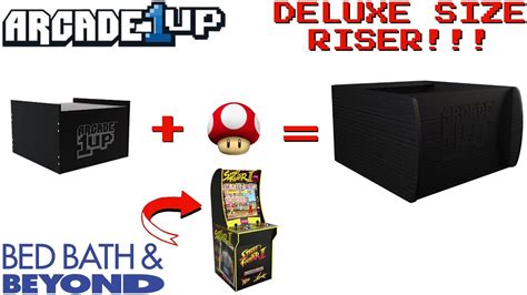 Arcade1up Deluxe Size Risers Confirmed Bed Bath And Beyond Youtube