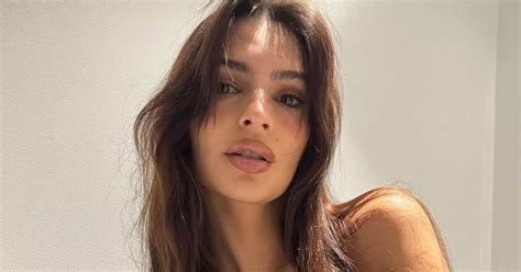 Emily Ratajkowski Stuns In Skimpy Blue Bikini Snaps After Embracing Bimbo Label The Mirror