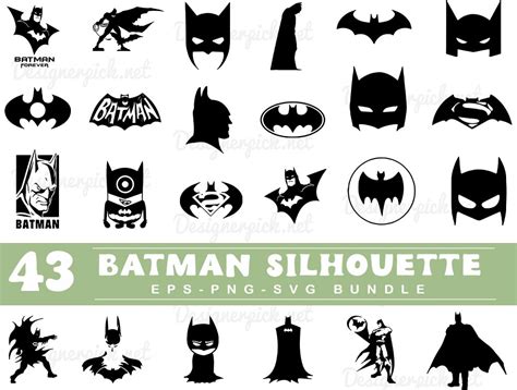 Batman silhouette SVG - Designerpick