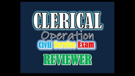 Clerical Operation CIVIL SERVICE EXAM REVIEWER 2023 YouTube