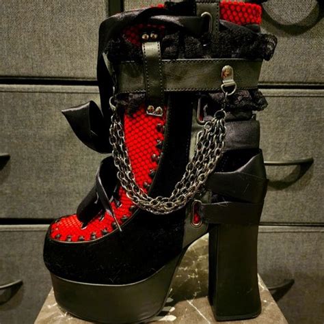 Demonia Charade 110 Ankle Boots Platform Ankle Boots Ankle Boots Boots