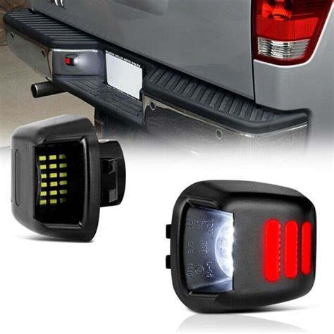 Car Led License Plate Lights Rear Light Waterproof Taillamp For Nissan