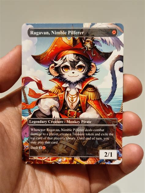 Ragavan Nimble Pilferer Mtg Custom Card Full Art Edh Etsy