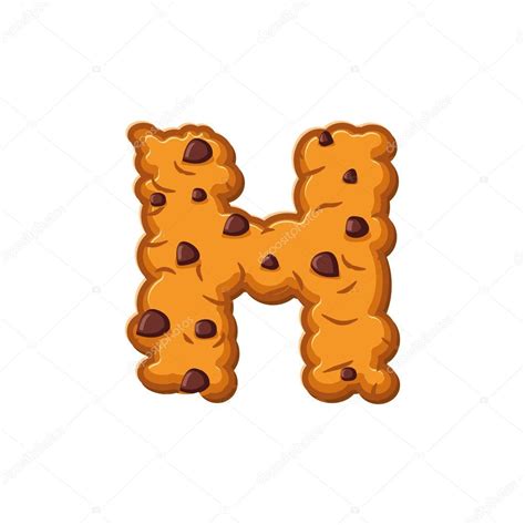 Galletas Con Letras H Fuente Cookie S Mbolo De Alfabeto De Galleta De