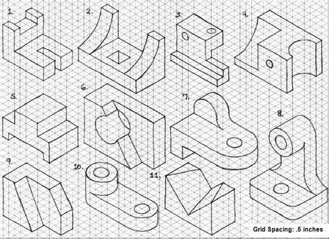 Isometric Drawing Practice Worksheet