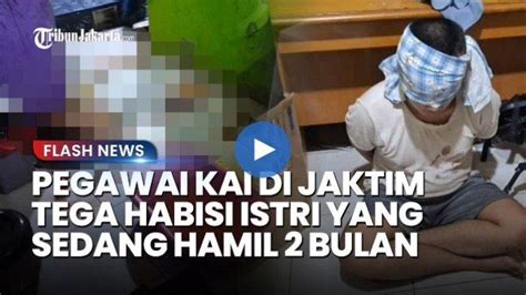 Usai Bunuh Istri Pegawai PT KAI Berbaring Di Samping Jasad Korban