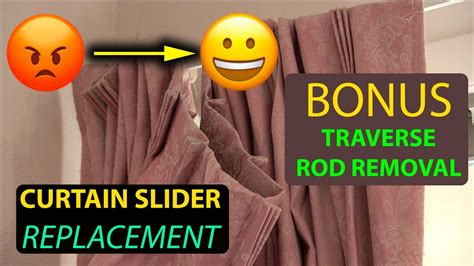 How To Replace Slides For Traverse Rods Curtains And Ds Bonus You